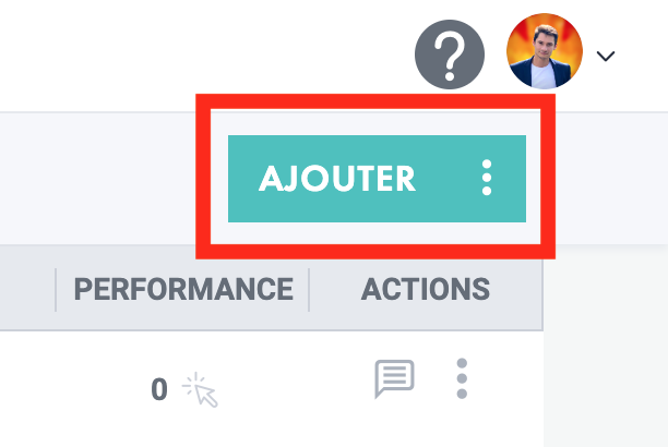 Bouton ajout d'un utilisateur Letsignit