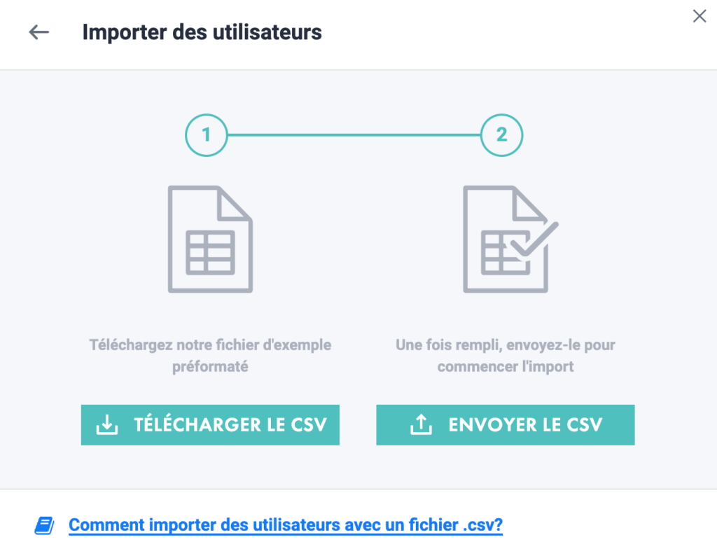 Import des utilisateurs Letsignit