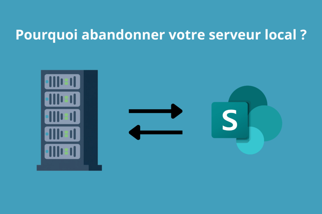 Migration d'un serveur local vers Microsoft SharePoint pour moderniser le stockage et la gestion des données en entreprise.